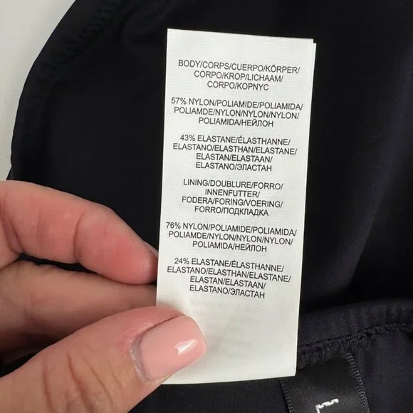 La Blanca NWOT Black Luxe Ultra High Waist Bikini Bottom Sz 14 Black Compression